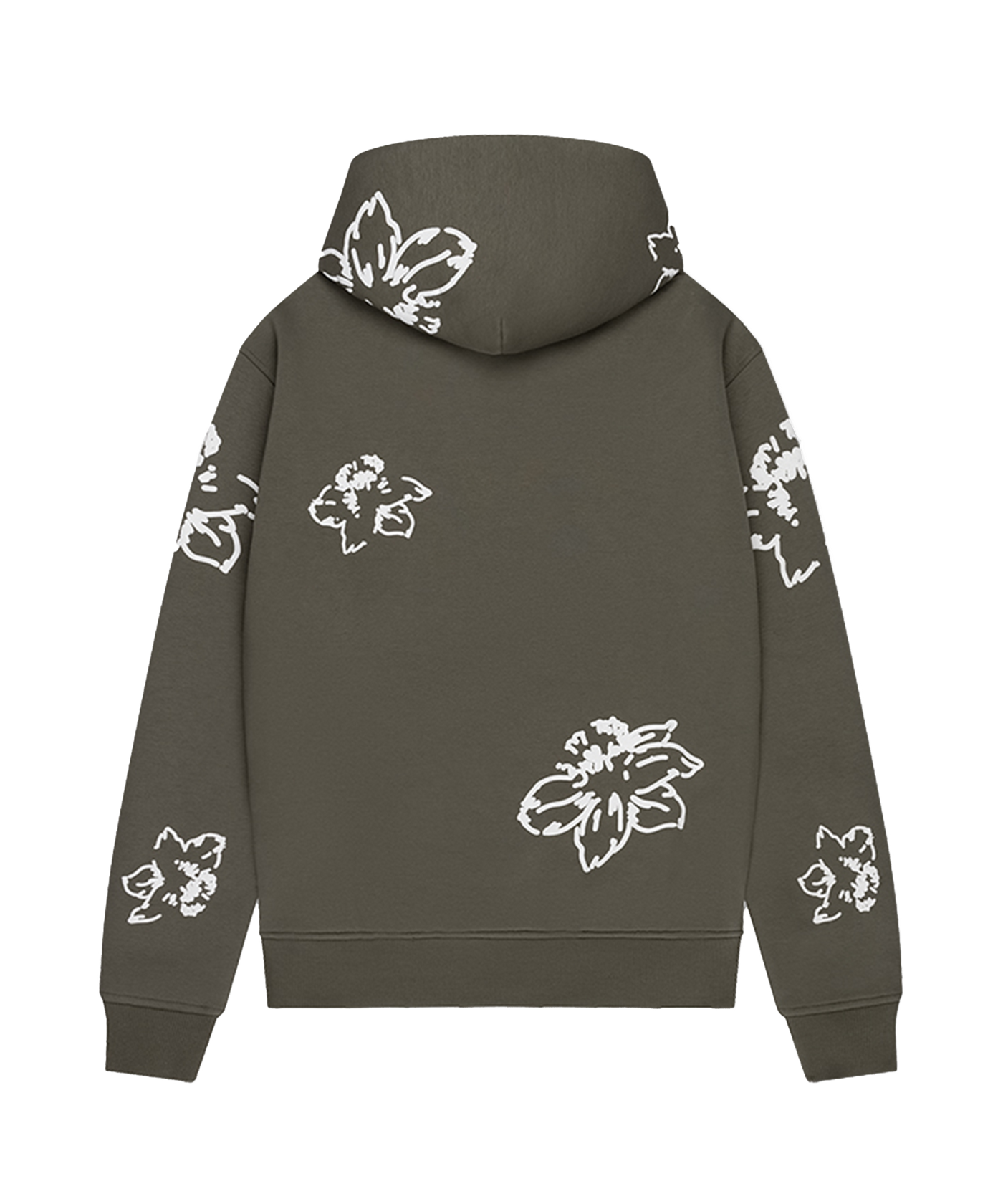 CROYEZ - Flower - Hoodie - Dusty Olive