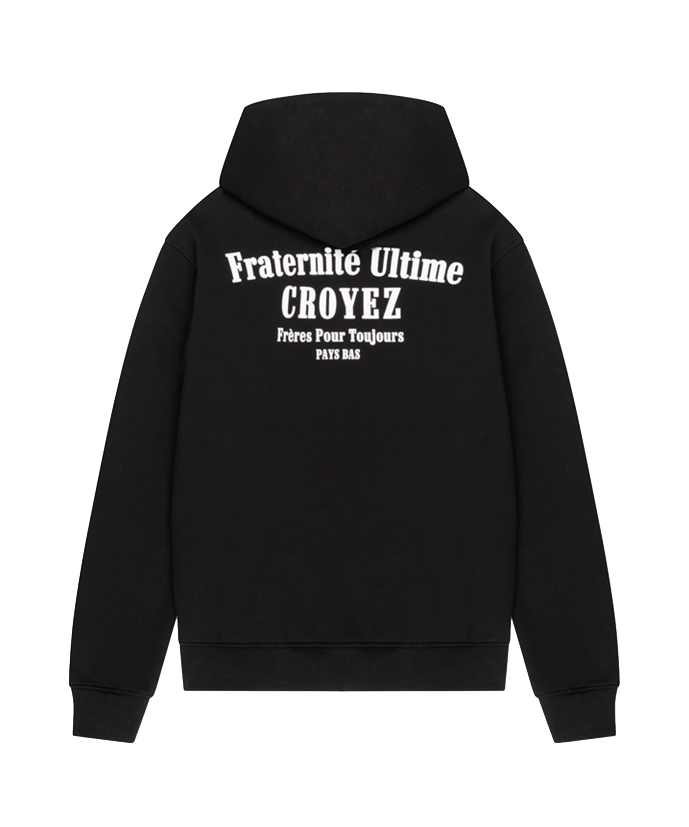 CROYEZ - Fraternite - Zip Hoodie - Black