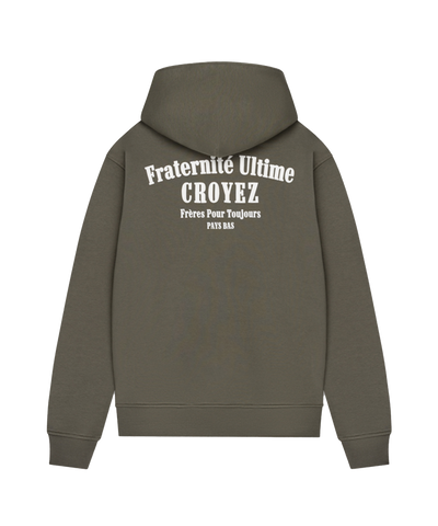 CROYEZ - Fraternite - Zip Hoodie - Dusty Olive