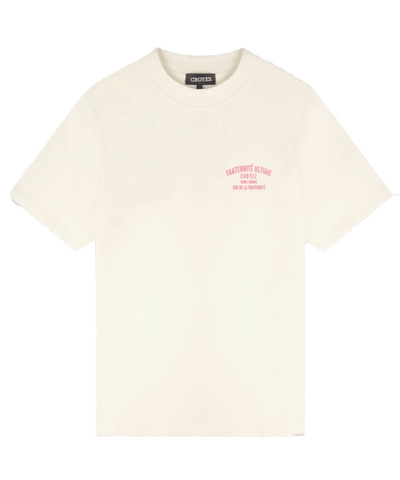 CROYEZ - Fraternite - T-shirt - Off White/pink