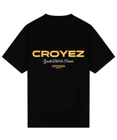 CROYEZ - Yacht - T-shirt - Black/yellow
