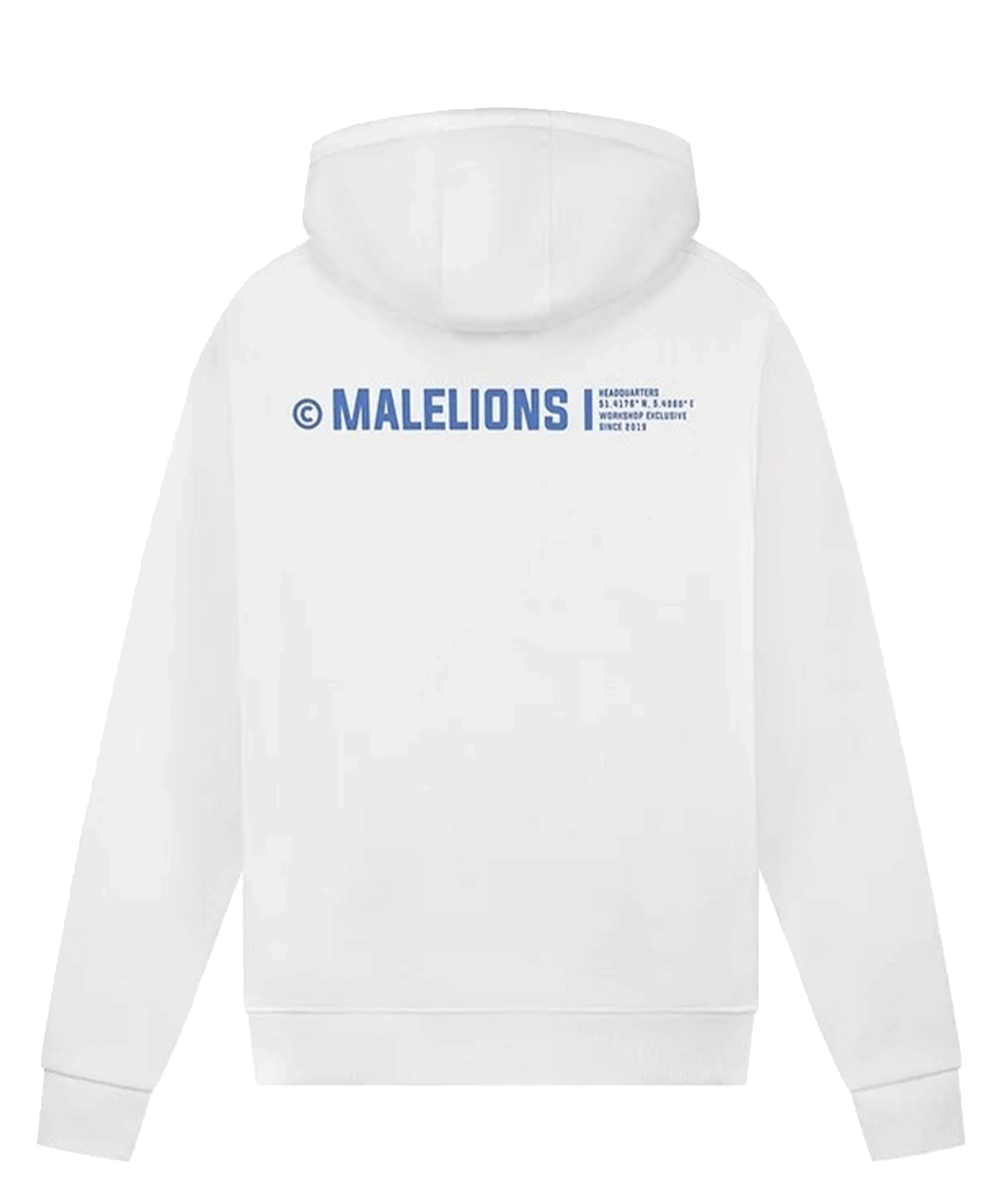 Malelions - Workshop - Hoodie - White/cobalt