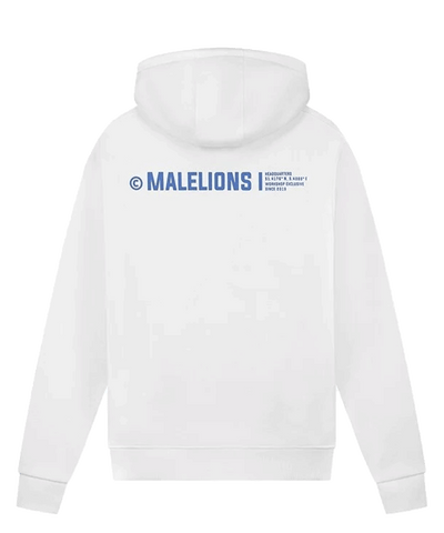 Malelions - Workshop - Hoodie - White/cobalt