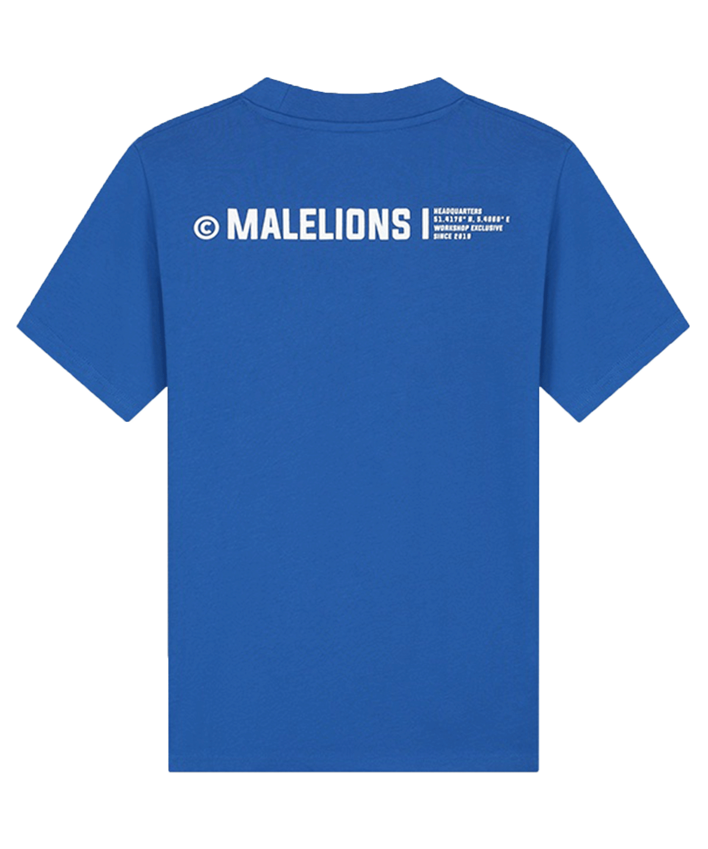 Malelions - Workshop - T-shirt - Cobalt/white