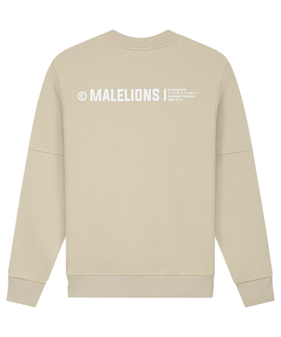 Malelions - Workshop - Sweater - Beige/white