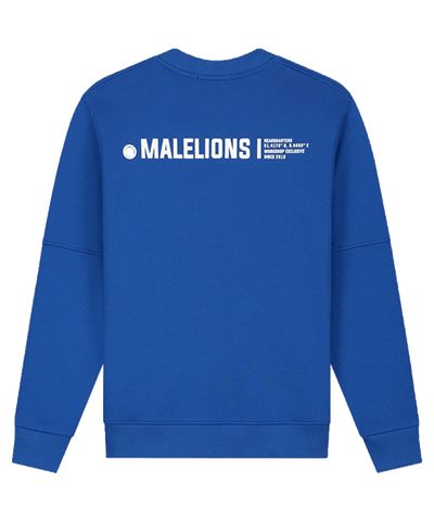 Malelions - Workshop - Sweater - Cobalt/white