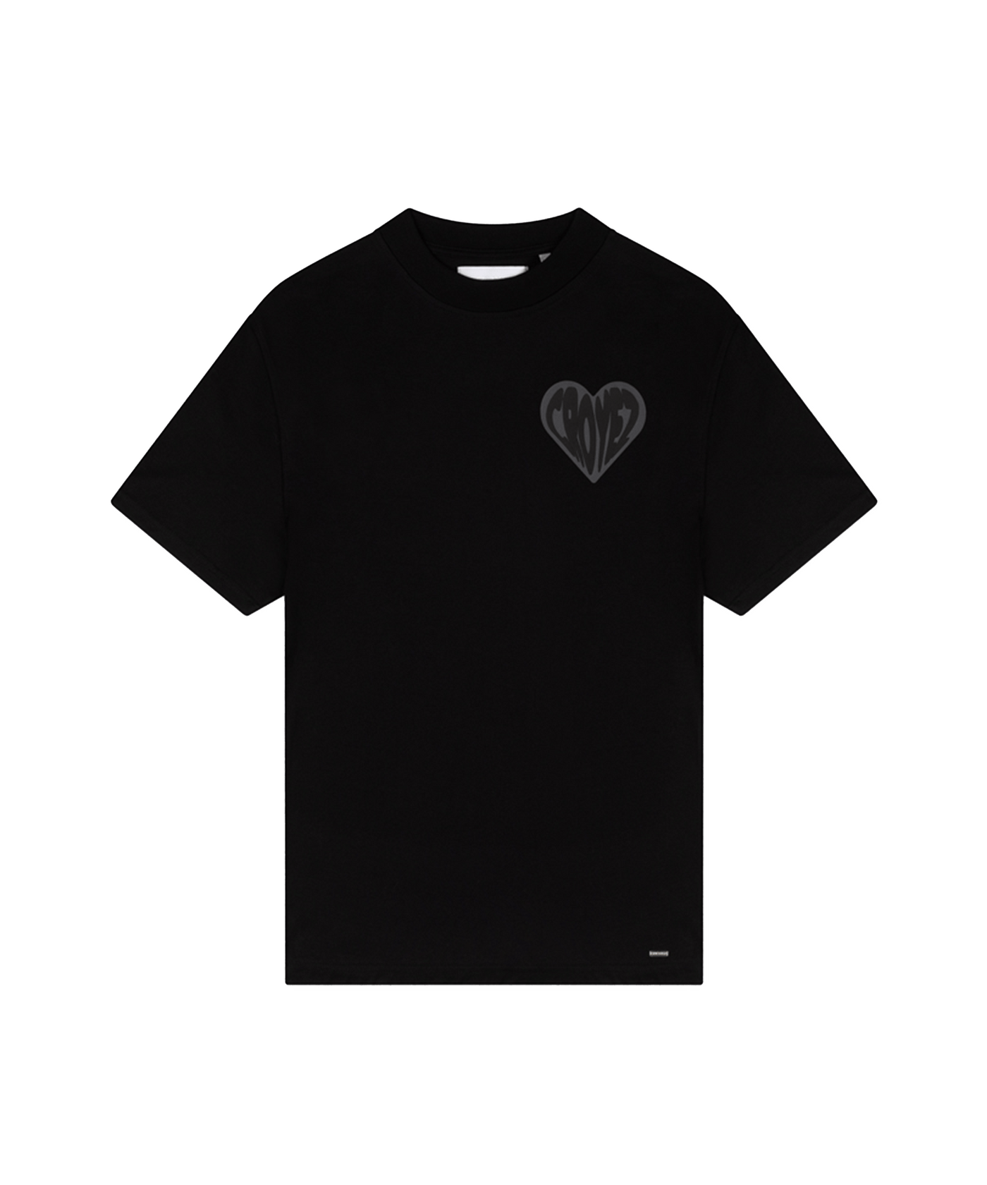 CROYEZ - Puffed Hearth - T-shirt - Black