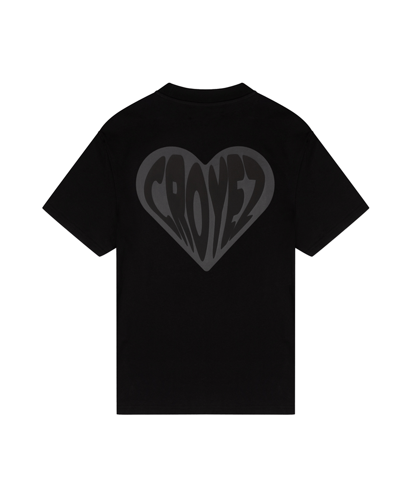 CROYEZ - Puffed Hearth - T-shirt - Black