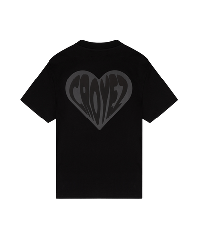 CROYEZ - Puffed Hearth - T-shirt - Black