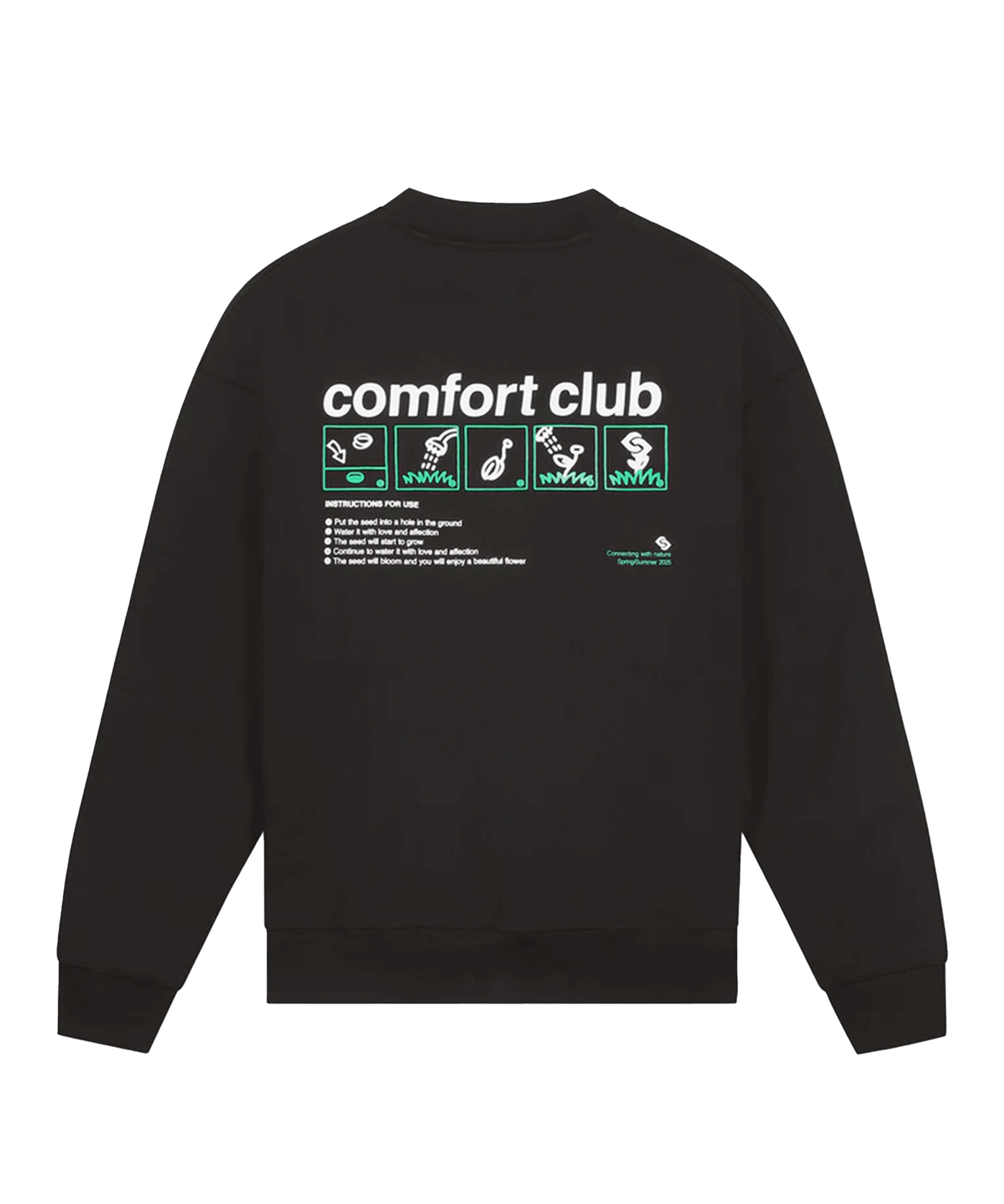 Comfort Club - Seeding - Crewneck - Black