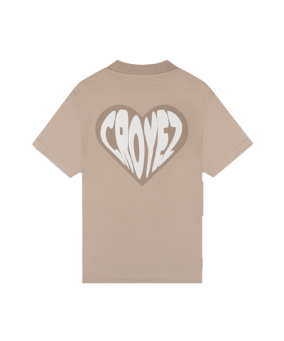 CROYEZ - Puffed Hearth - T-shirt - Sand