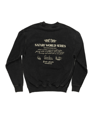 Goodies Sportive - Safari World Series - Crewneck - Black Stone Wash