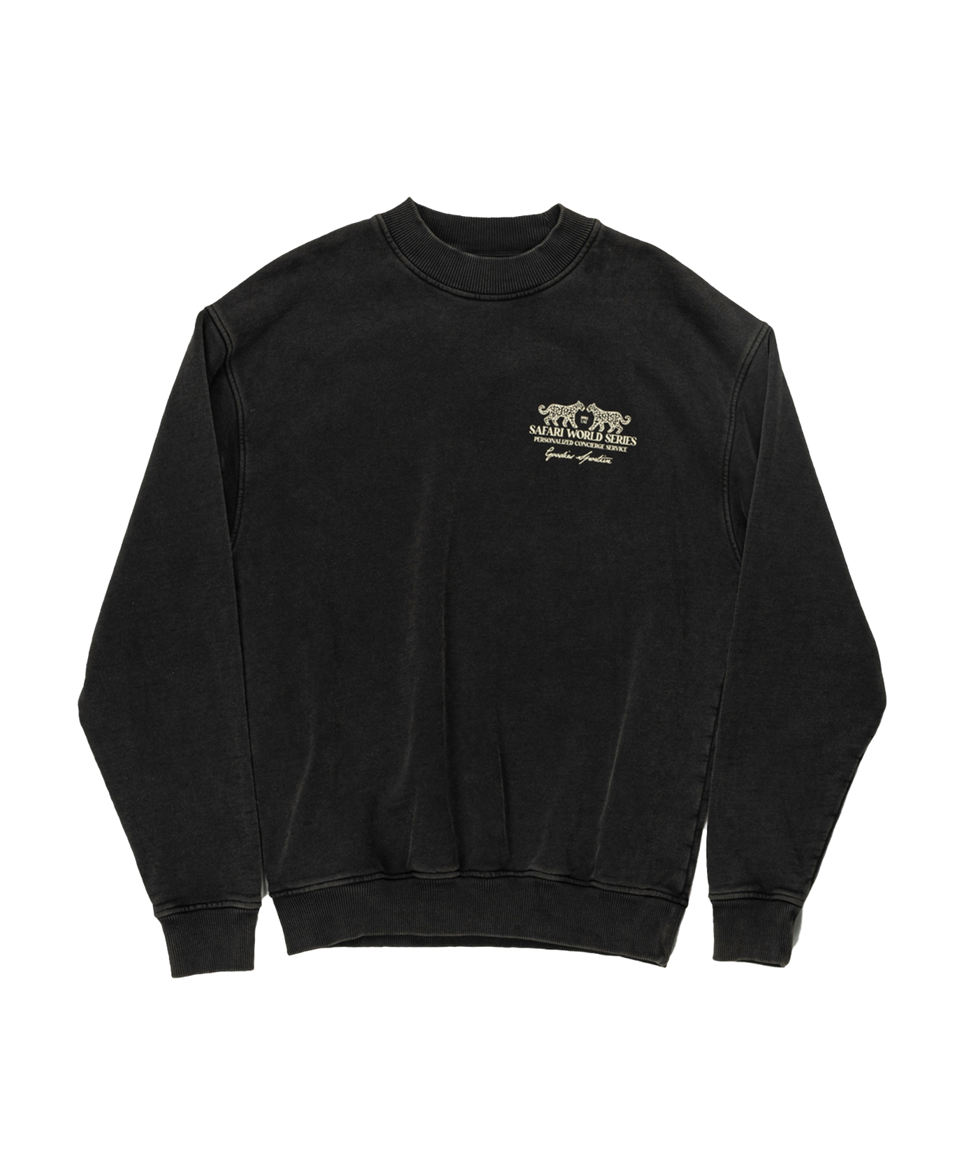 Goodies Sportive - Safari World Series - Crewneck - Black Stone Wash