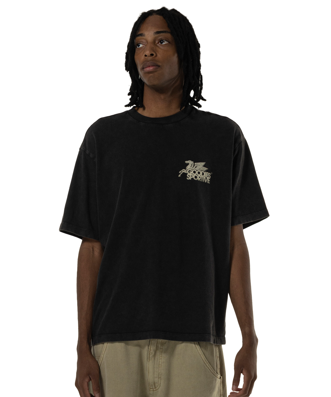 Goodies Sportive - Dusty Premium Pegasus - T-shirt - Black