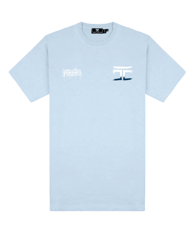 JorCustom - Graffiti - Slim Fit T-shirt - Light Blue