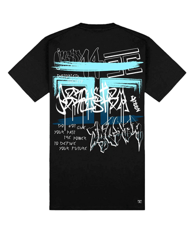 JorCustom - Graffiti - Slim Fit T-shirt - Black