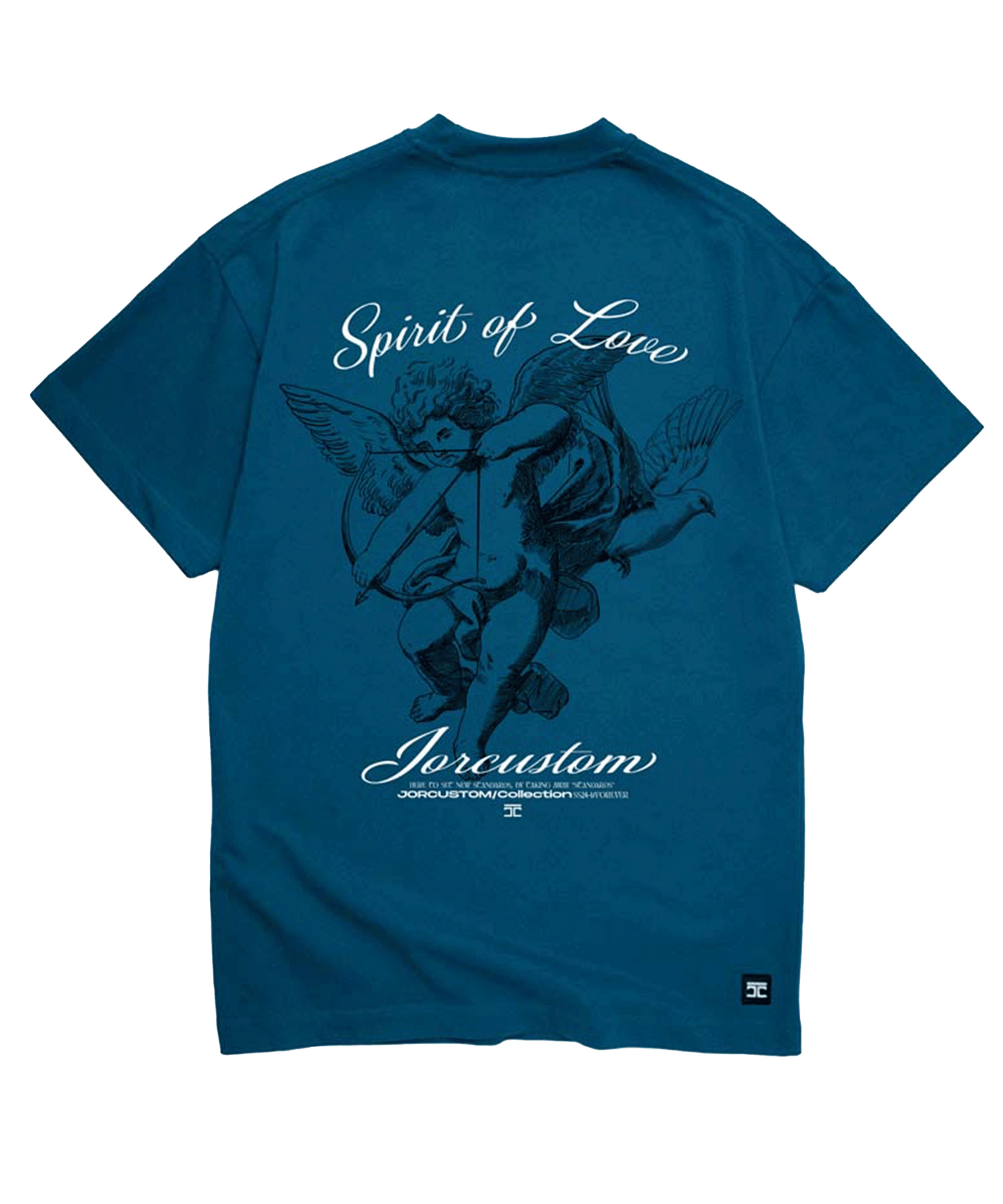 JorCustom - Spiritoflove - Loose Fit T-shirt - Petrol