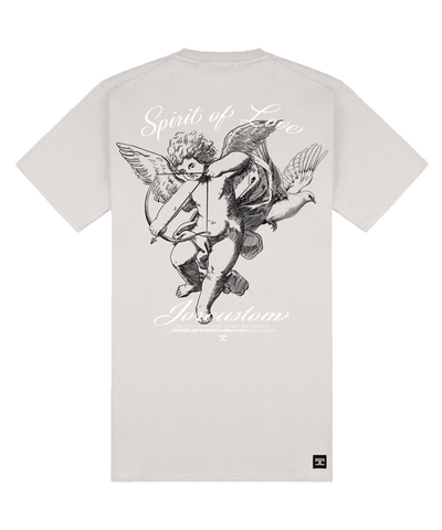 JorCustom - Spiritoflove - Slim Fit T-shirt - Lt Grey