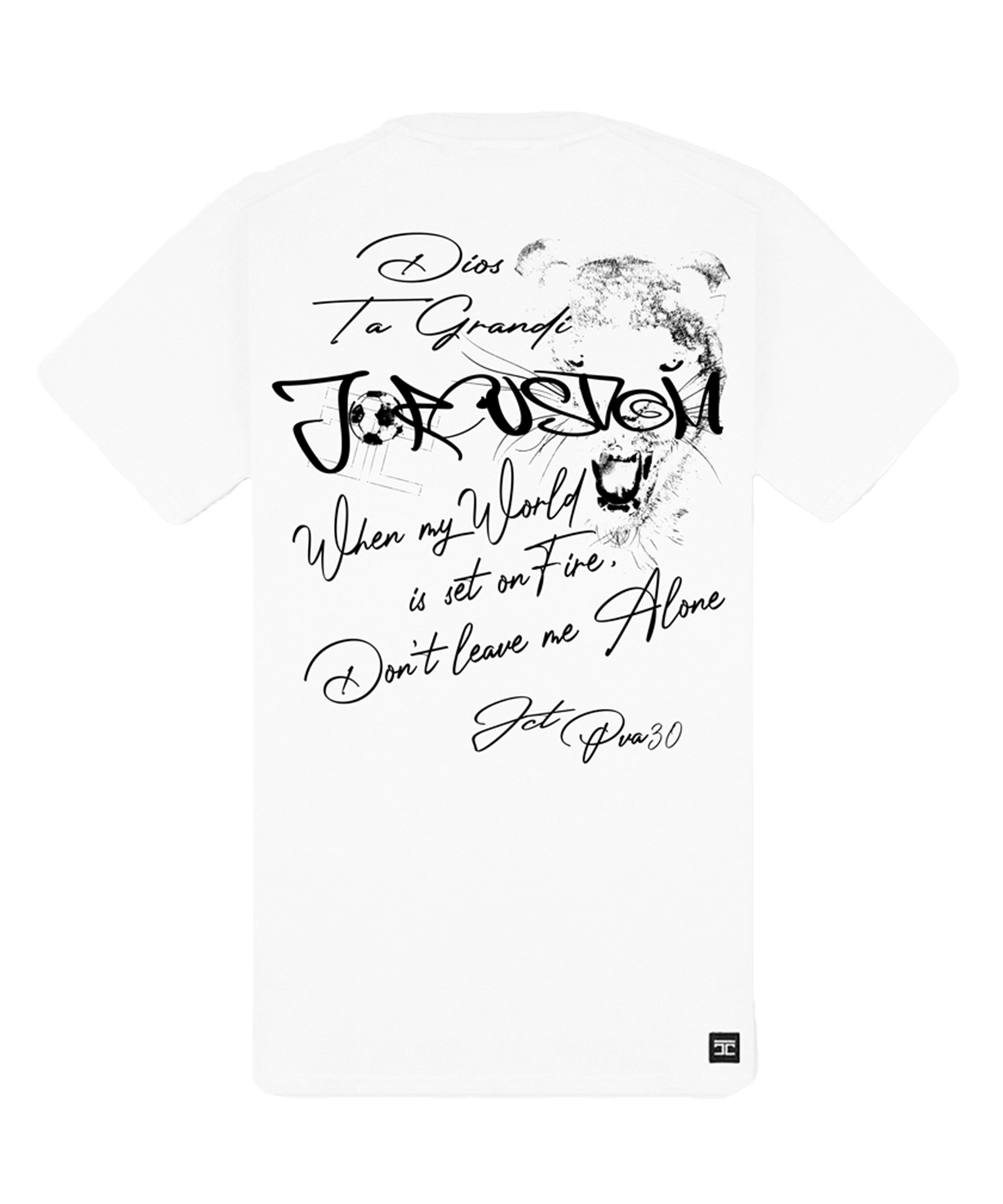 JorCustom - Panther - Slim Fit T-shirt - White