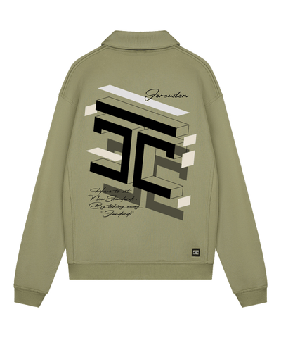 JorCustom - Assembly - Quarter Zip Sweater - Olive