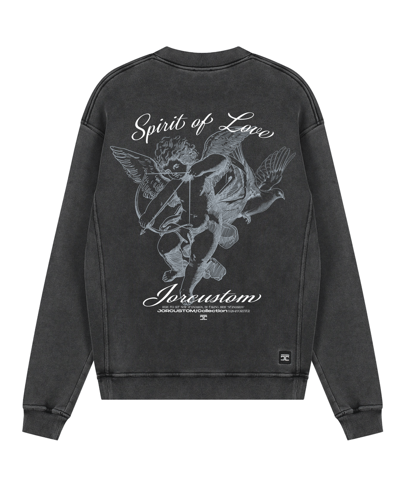 JorCustom - Spiritoflove - Crewneck - Acid Grey