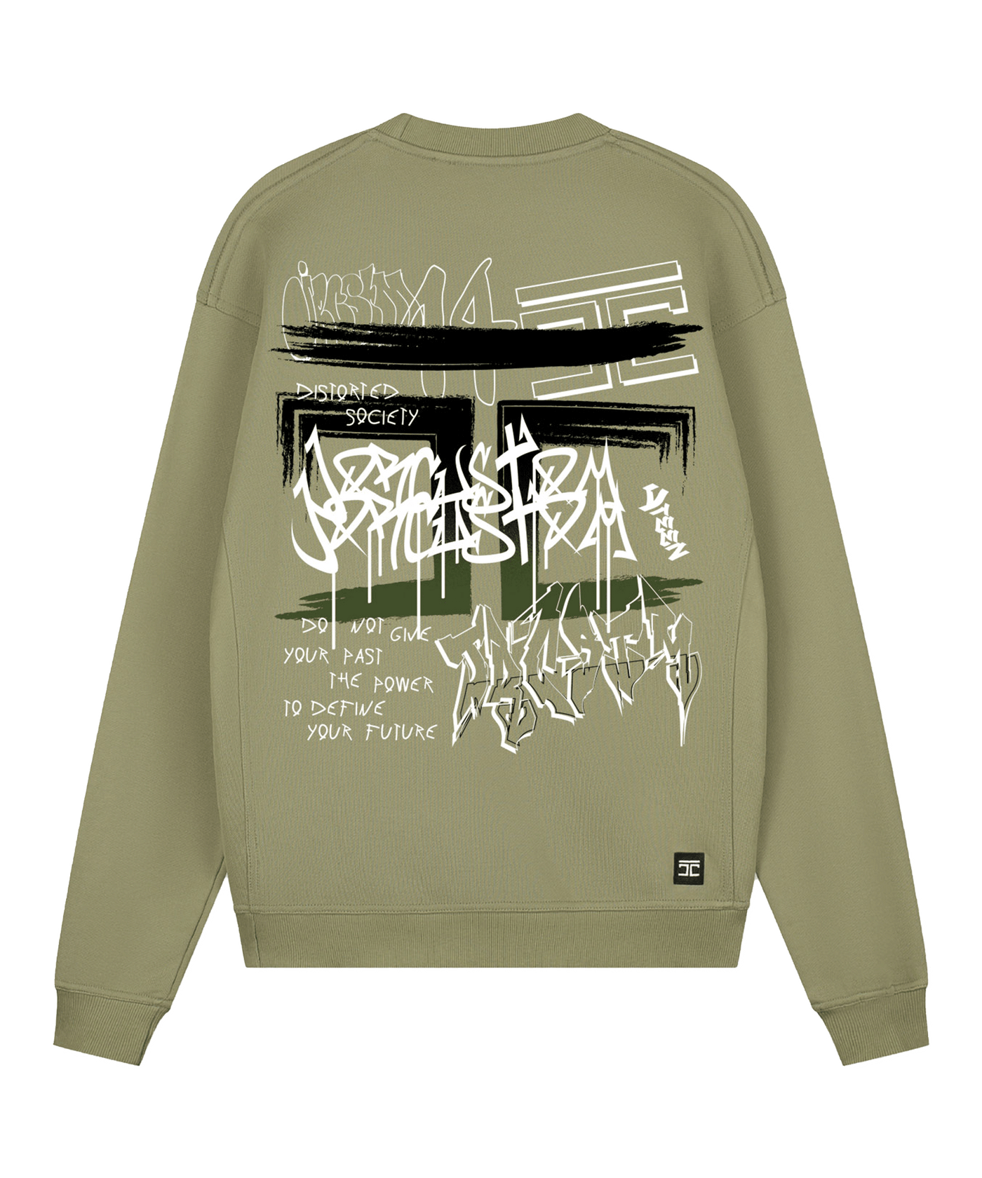 JorCustom - Graffiti - Crewneck - Olive