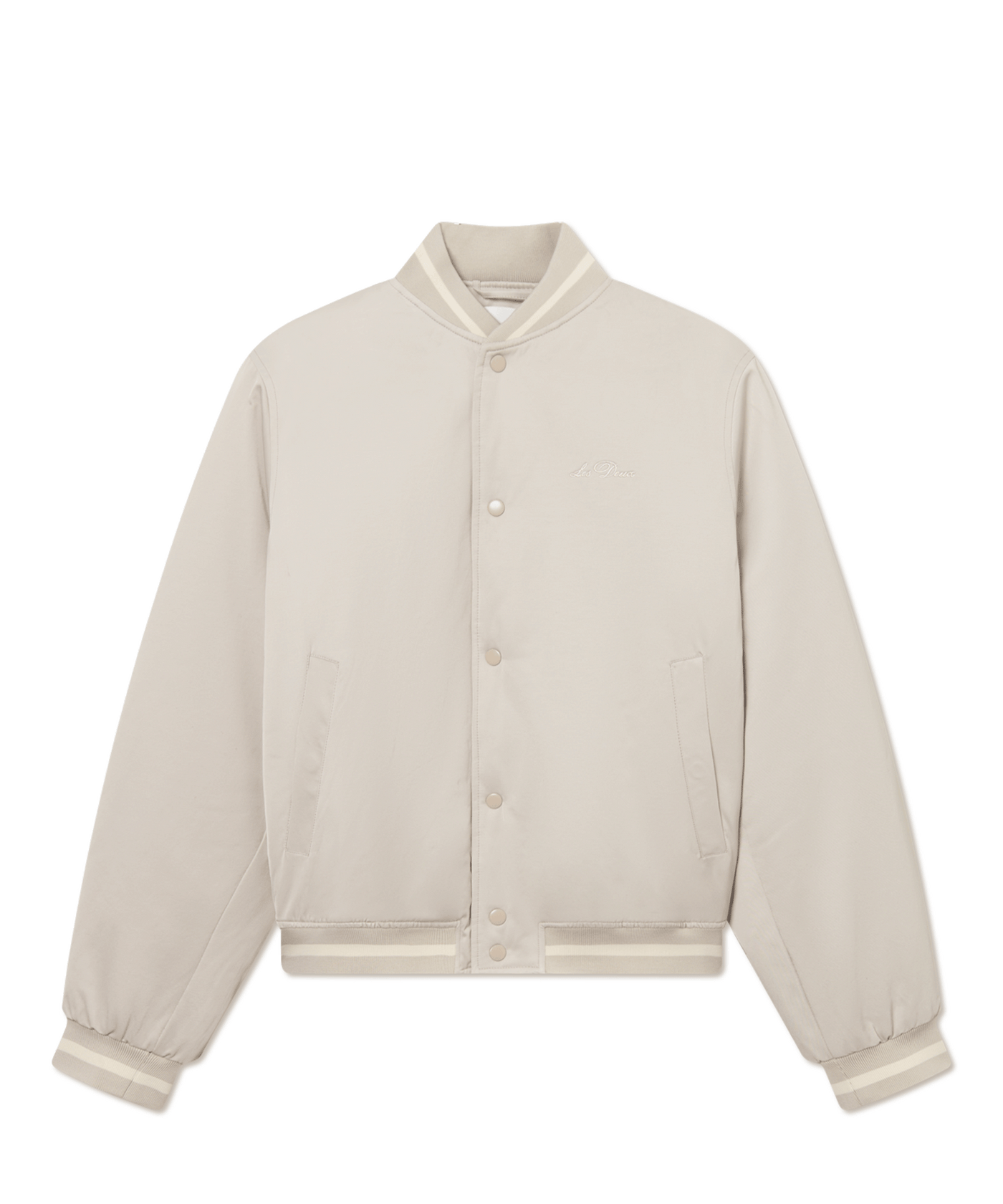 Les Deux - Ldm610187 - Tech Varsity Jacket - Lt Sand