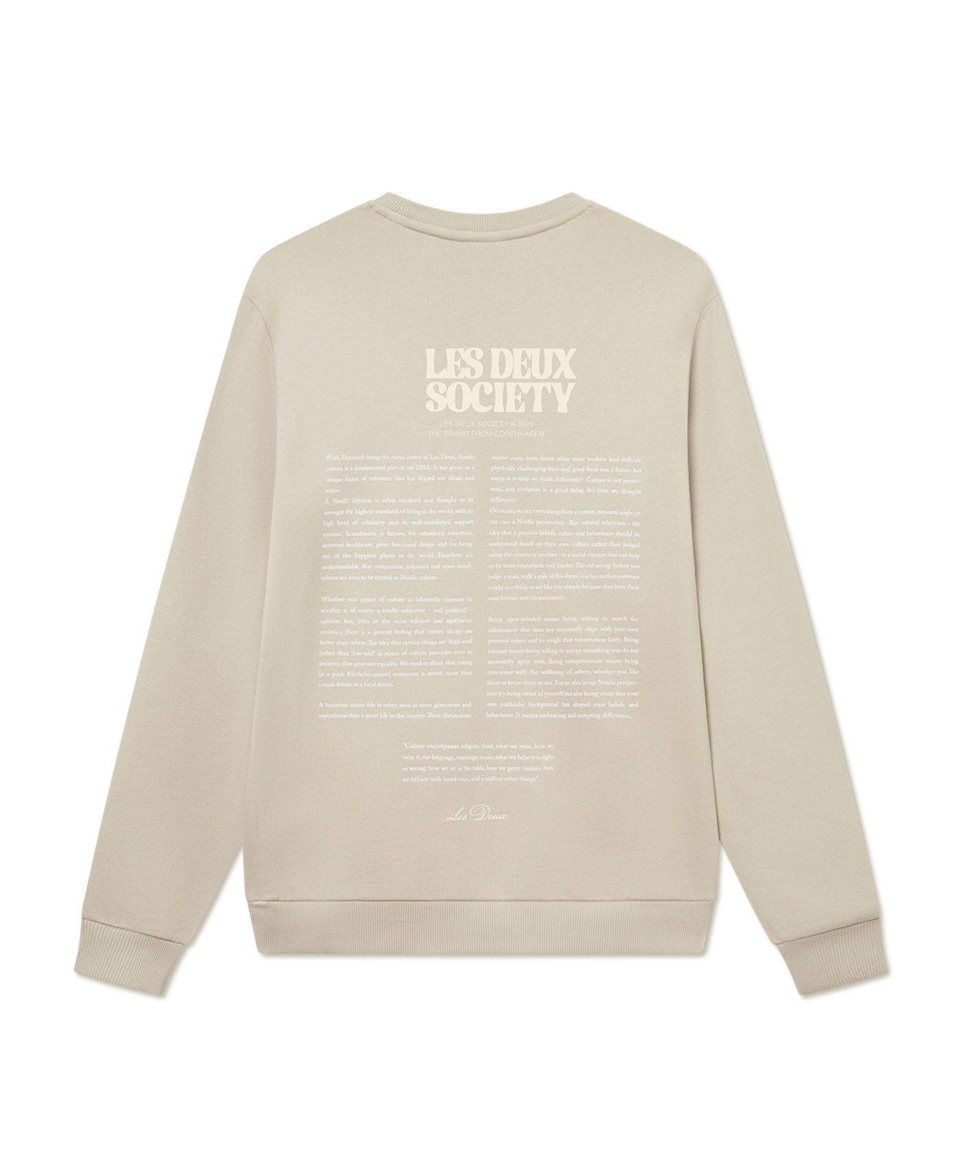 Les Deux - Ldm200184 - Society Sweatshirt - Lt Sand