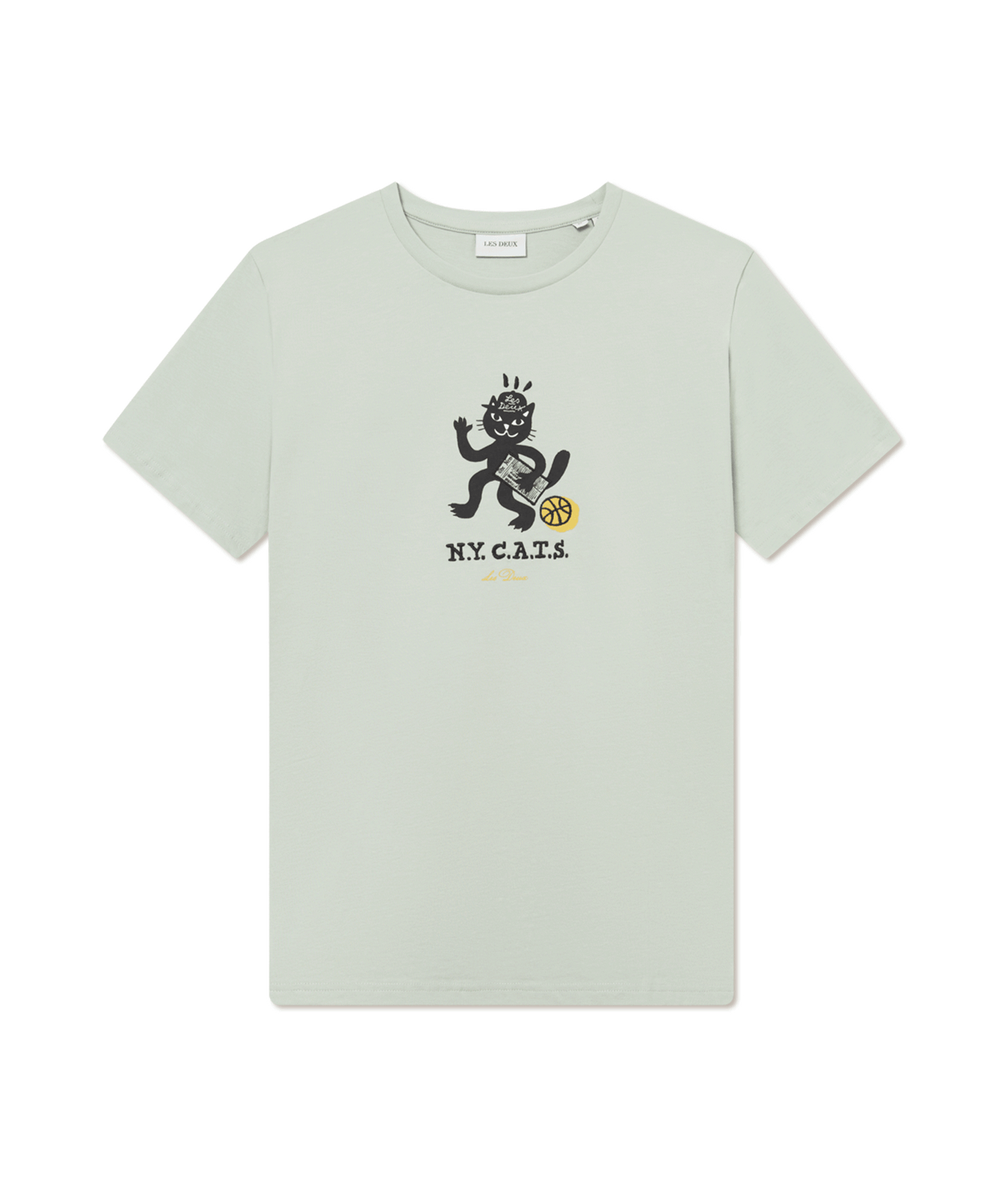 Les Deux - Ldm101214 - Bruno Cat T-shirt - Smoke Green
