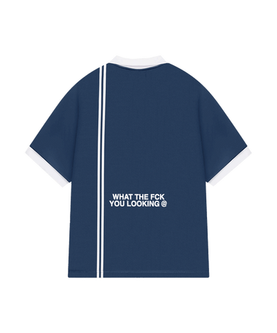 Quotrell - Logan Soccer - T-shirt - Navy/white