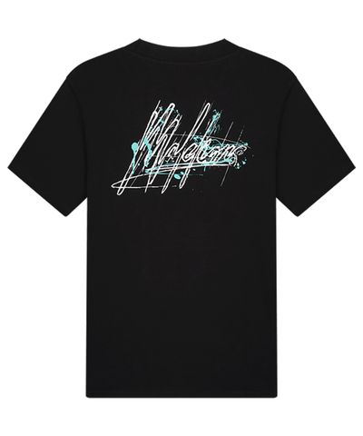Malelions - Splash Signature - T-shirt - Black