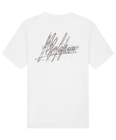 Malelions - Splash Signature - T-shirt - White
