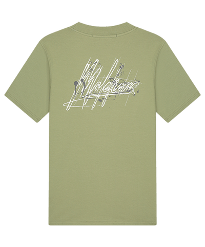 Malelions - Splash Signature - T-shirt - Sage Green