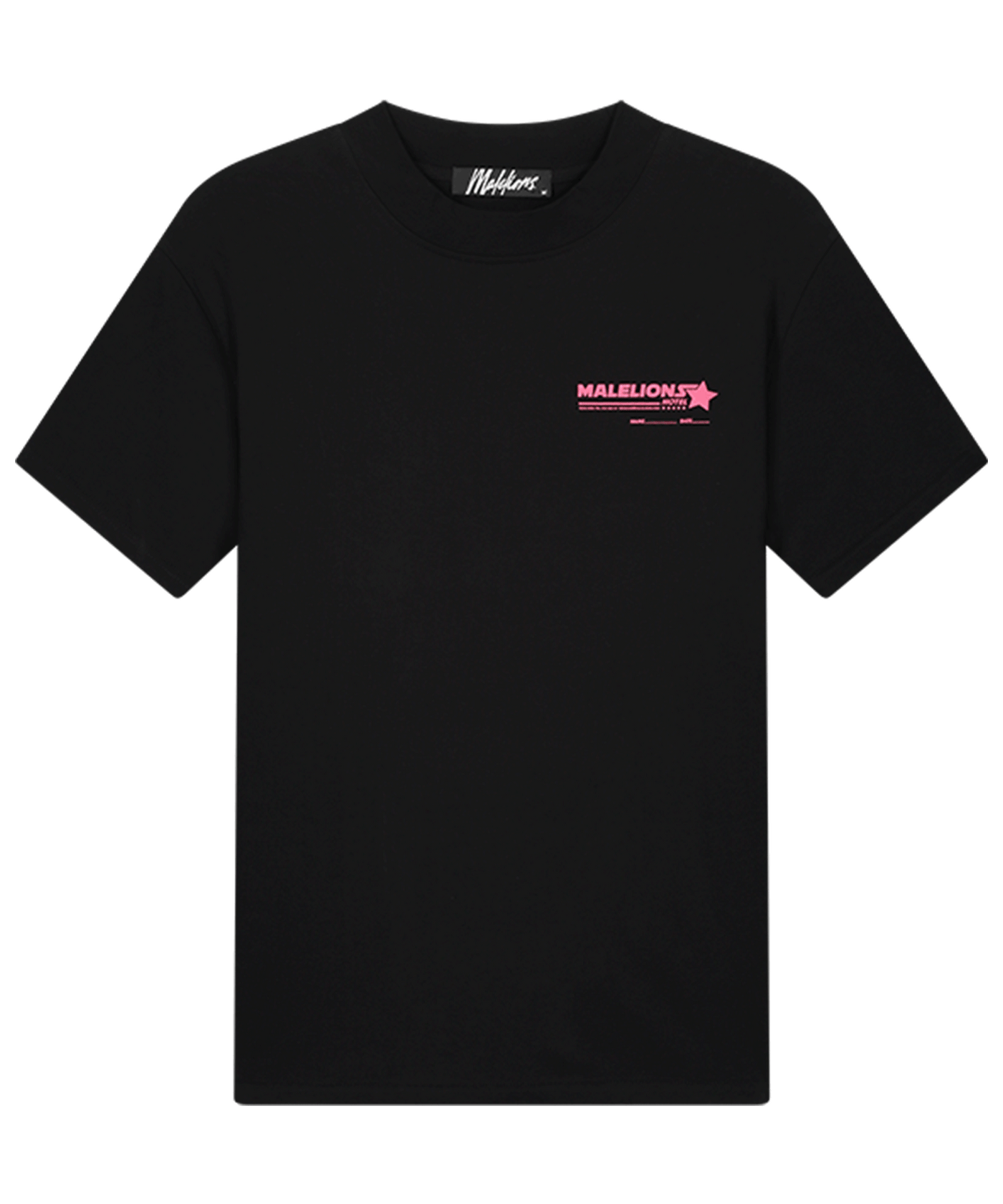 Malelions - Hotel - T-shirt - Black/pink