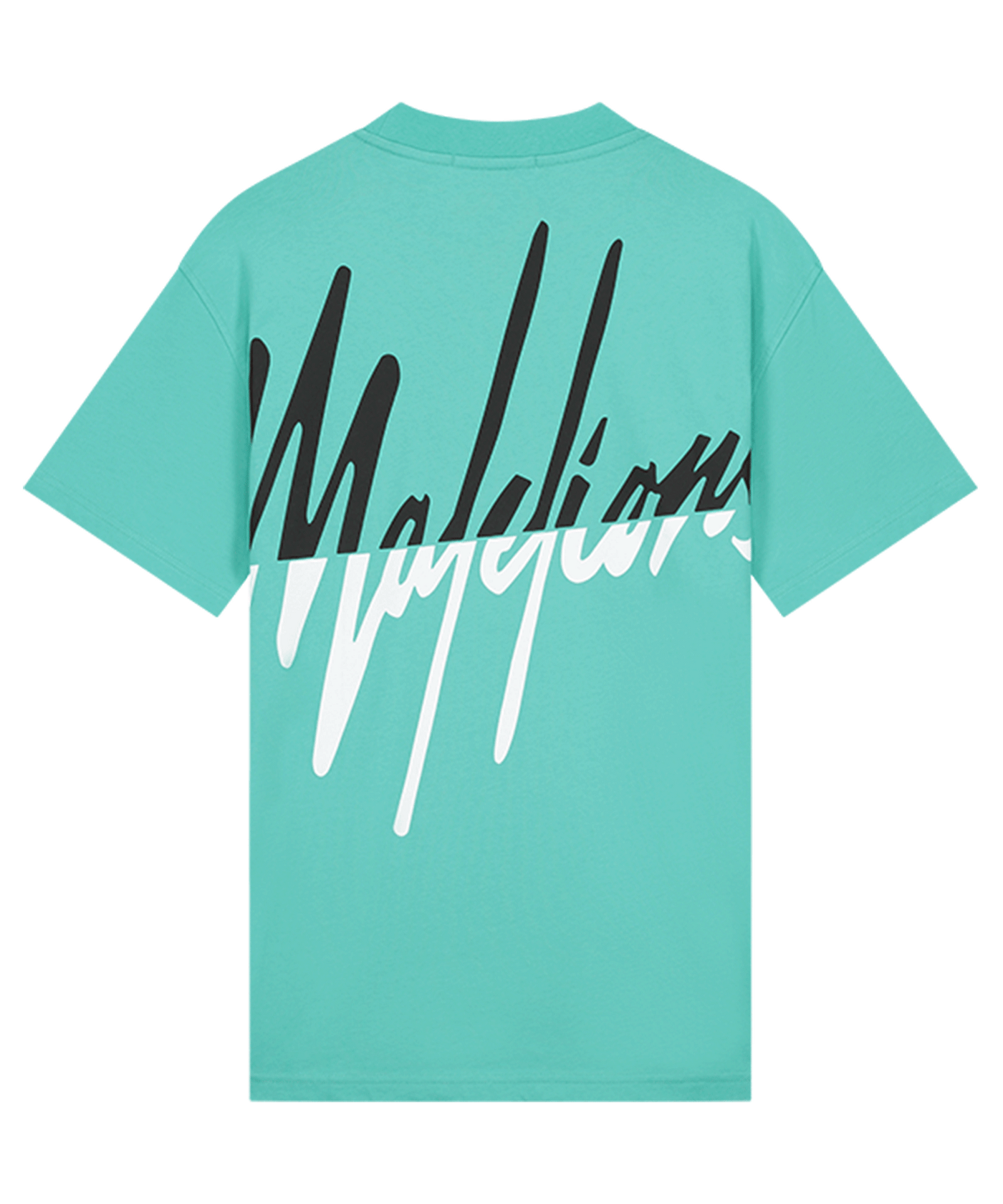 Malelions - Split - T-shirt - Turquoise/black