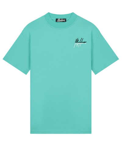 Malelions - Split - T-shirt - Turquoise/black