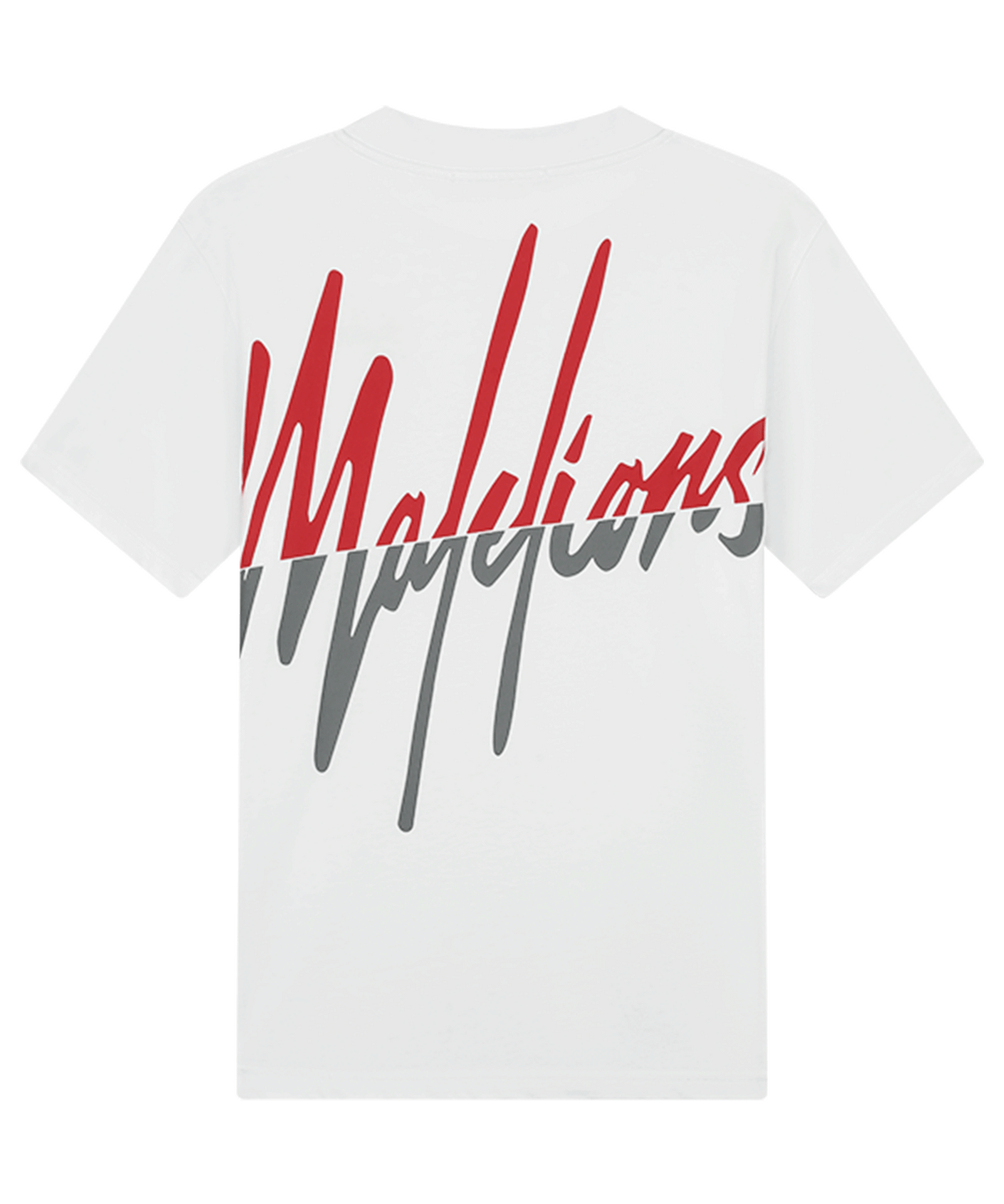 Malelions - Split - T-shirt - White/red