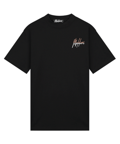 Malelions - Split - T-shirt - Black/mauve