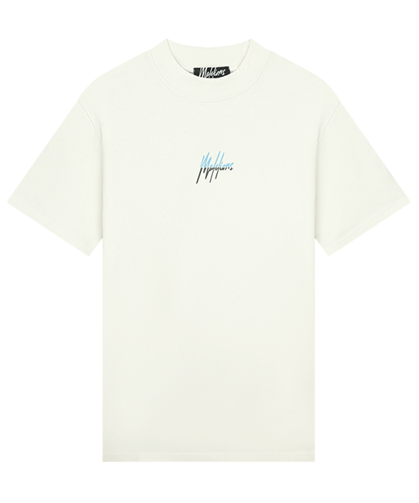 Malelions - Split - T-shirt - Off White/lt Blue