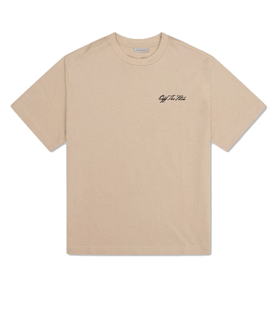 Off The Pitch - Otp233017 - Script T-shirt - 103 Sand