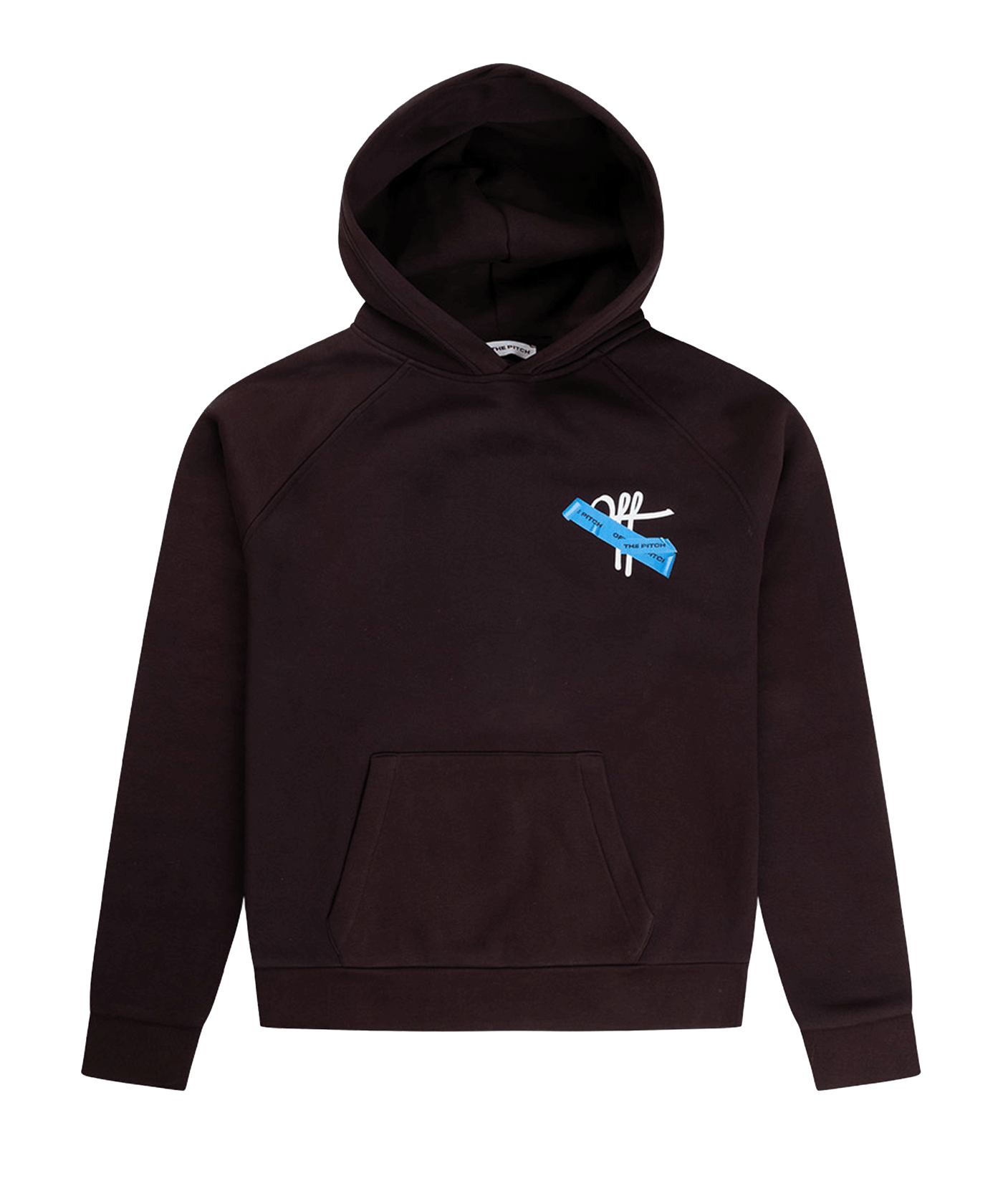 Off The Pitch - Otp233008 - Tape Off Hoodie - 802 Java Brown
