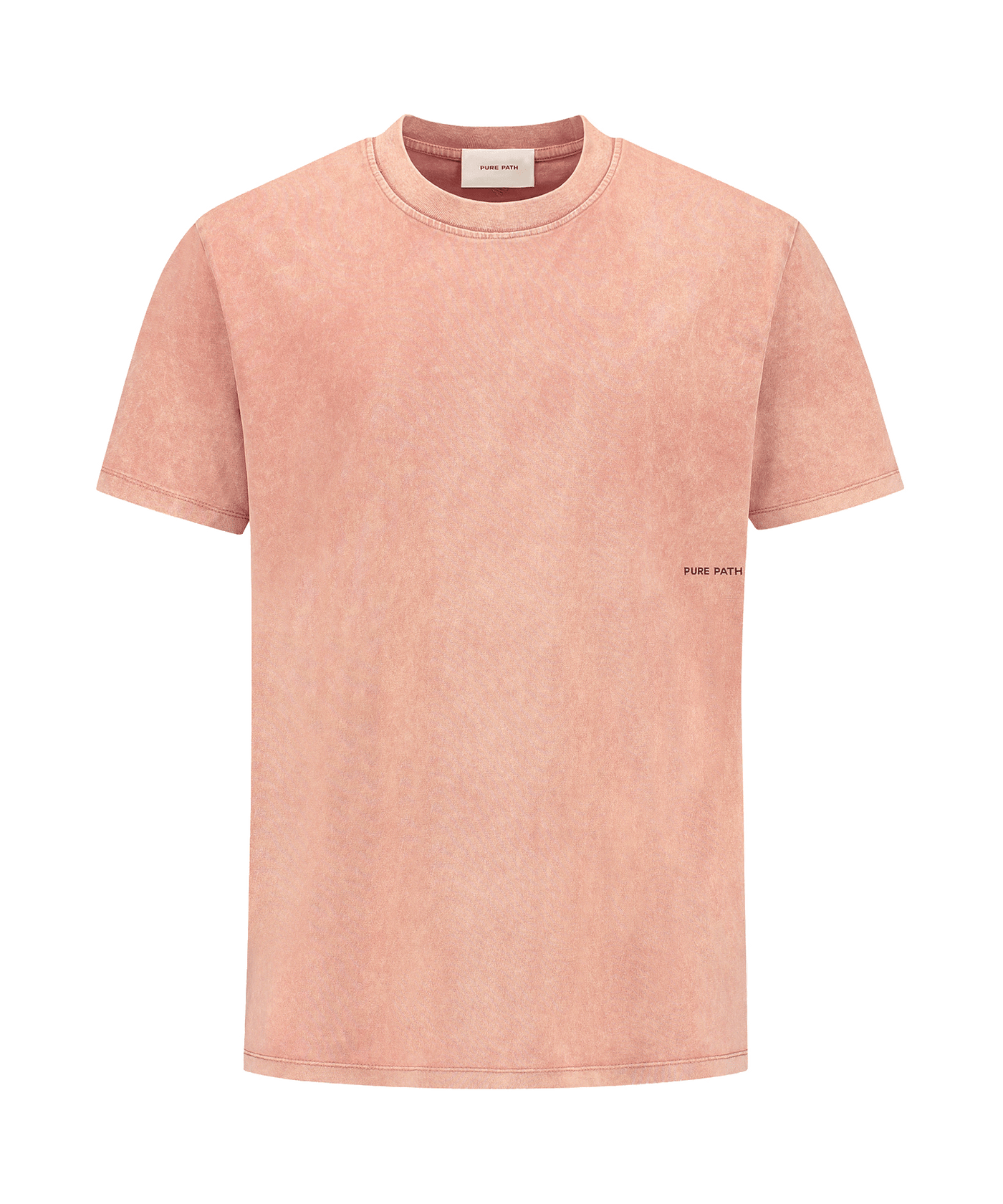 Pure Path - 24030107 - Acid Sideline Wordmark T-shirt - Peach