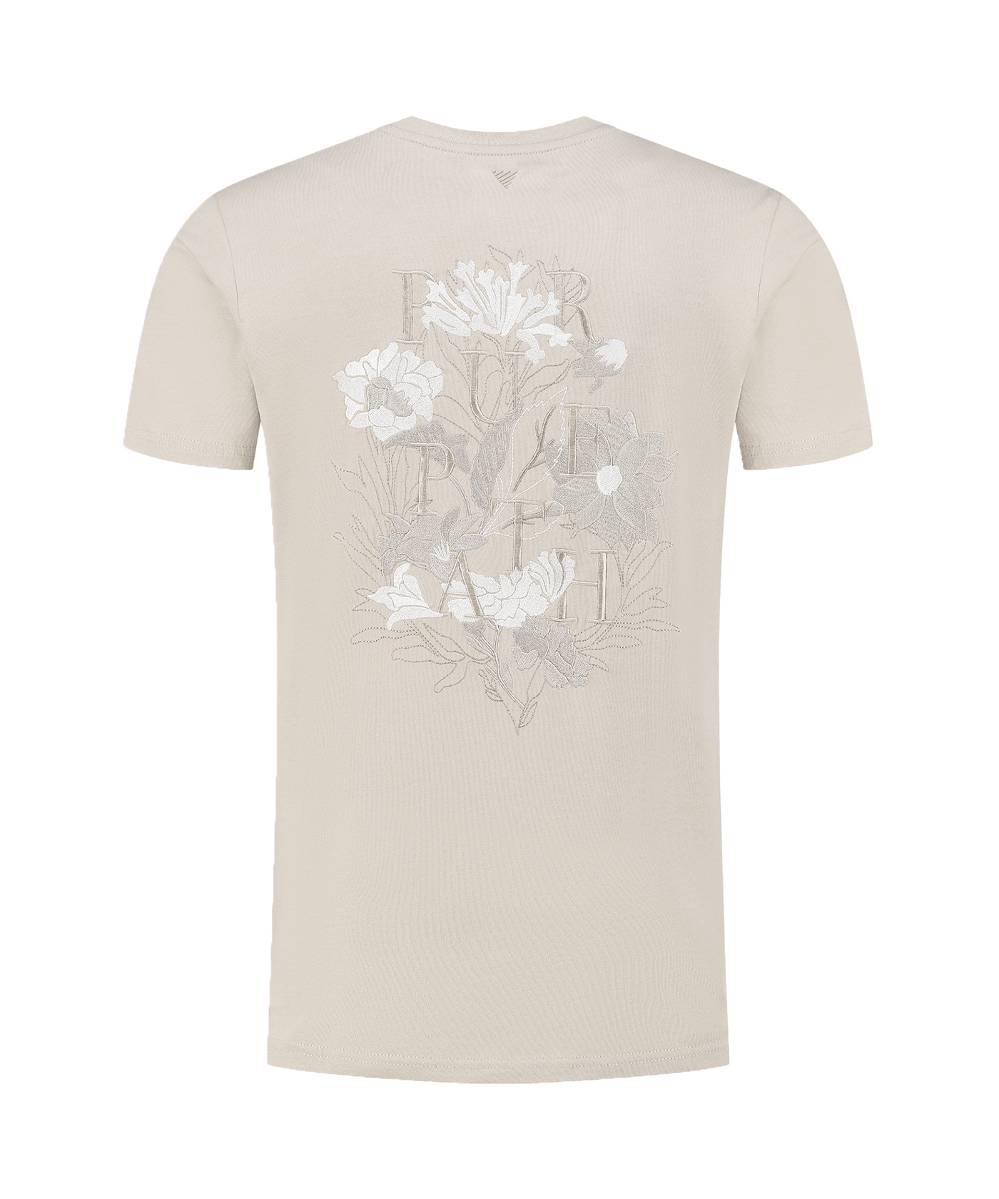Pure Path - 24010103 - Floral T-shirt - Sand