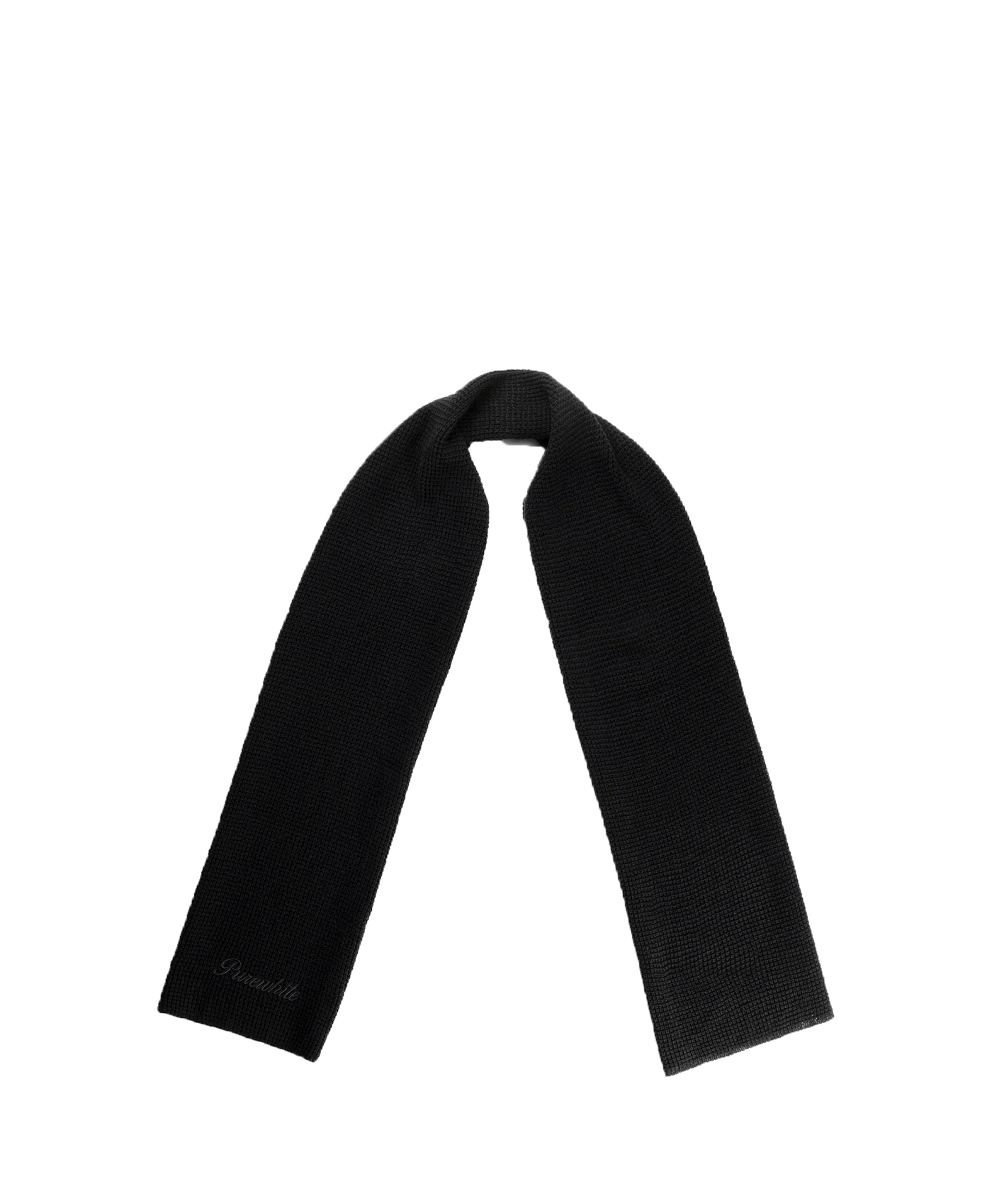 PureWhite - 23030705 - Knitted Scarf - Black