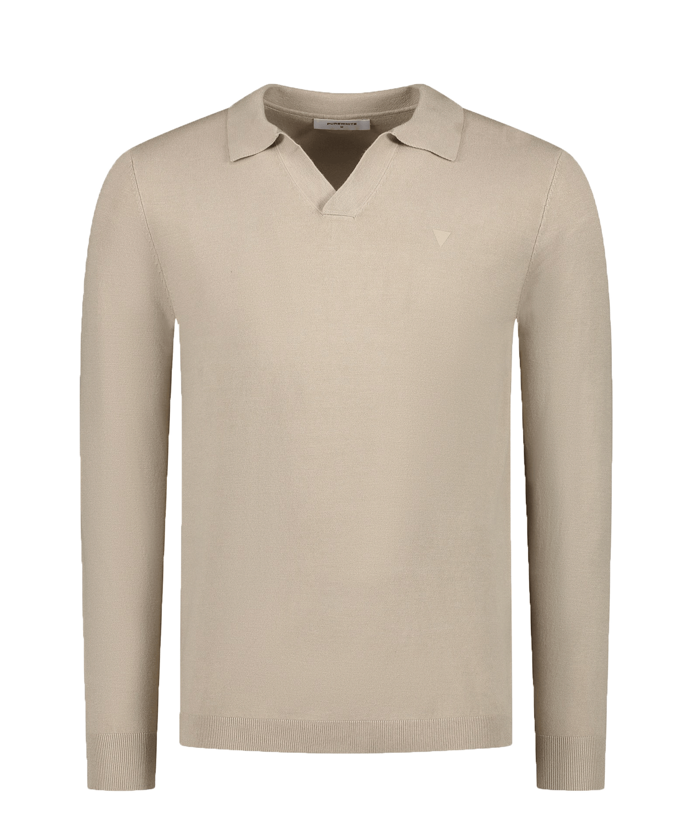 PureWhite - 23030819 - Knitted Ls Special Coll - Sand