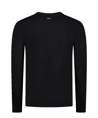PureWhite - 23030819 - Knitted Ls Special Coll - Black