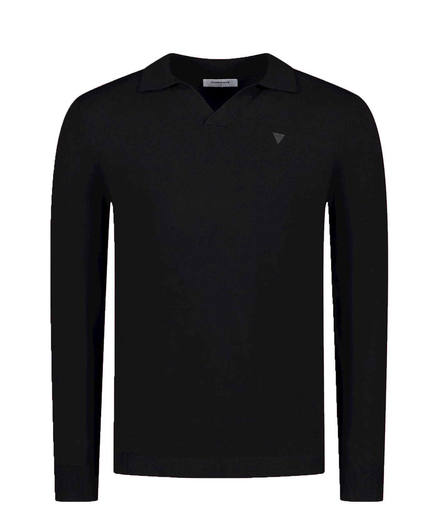 PureWhite - 23030819 - Knitted Ls Special Coll - Black