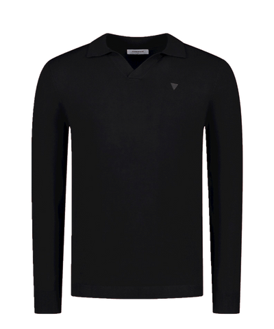 PureWhite - 23030819 - Knitted Ls Special Coll - Black