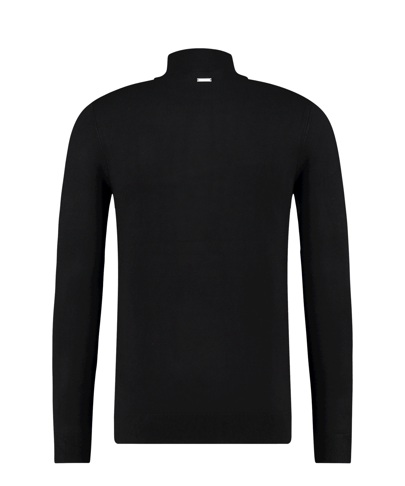 PureWhite - 10806 - Essential Knit Mockneck - Black