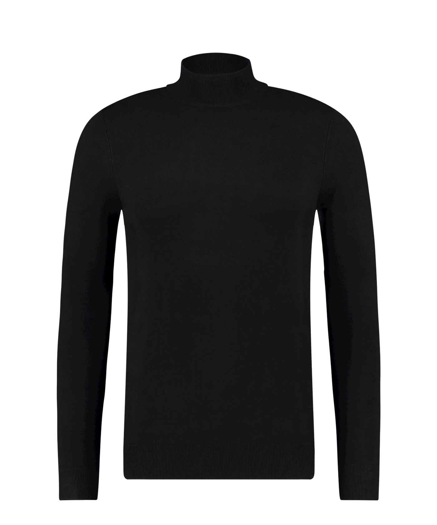 PureWhite - 10806 - Essential Knit Mockneck - Black